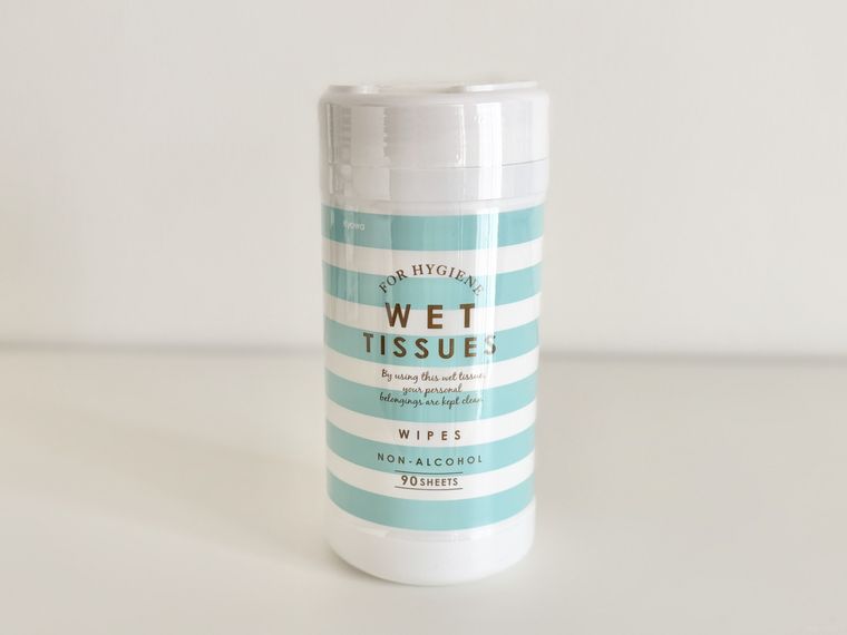セリアウェットティッシュボトルのパッケージ