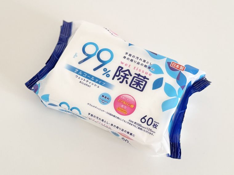 キャンドゥ除菌ウェットティッシュのパッケージ