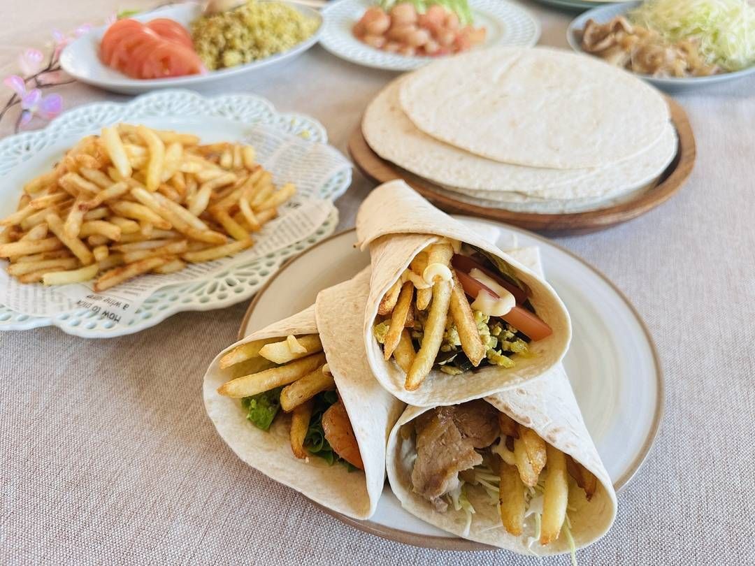 テーブルに並んだフライズラップ