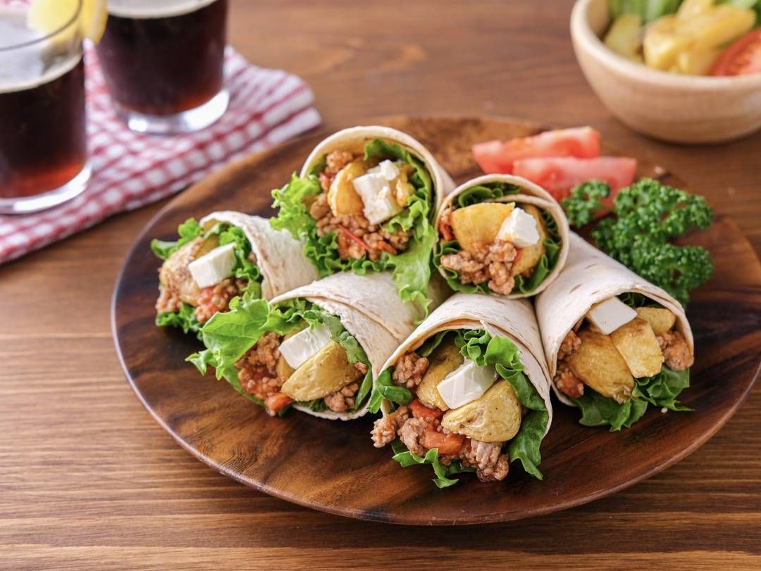 タコミートとポテトのメキシカンフライズ・ラップ