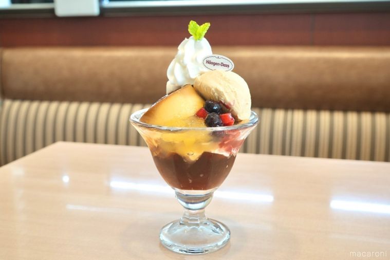 ファミリーレストランジョナサンとハーゲンダッツアイスのタイアッププリンサンデーとホイップクリーム