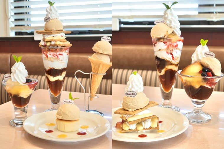 ハーゲンダッツアイスとファミリーレストランジョナサンのスイーツ