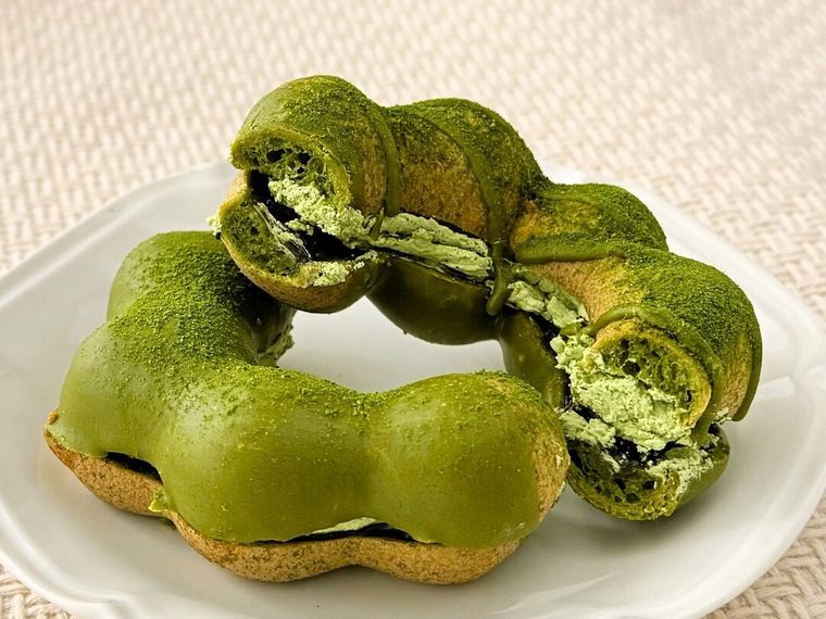 ポン・デ・宇治抹茶 贅沢五重奏の断面