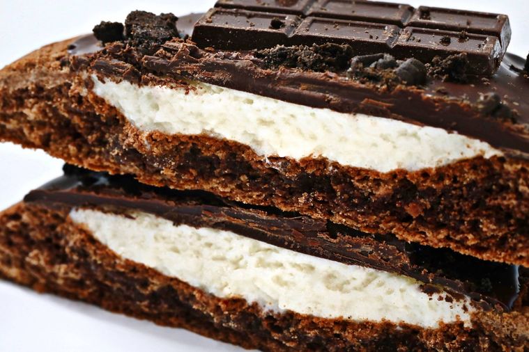 スモアチョコクッキーの断面