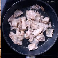 【作り方】豚バラとキャベツと玉ねぎの甘辛炒め