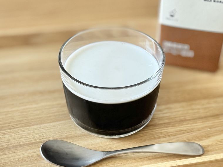 無印のカフェオレベースで作ったコーヒーゼリー