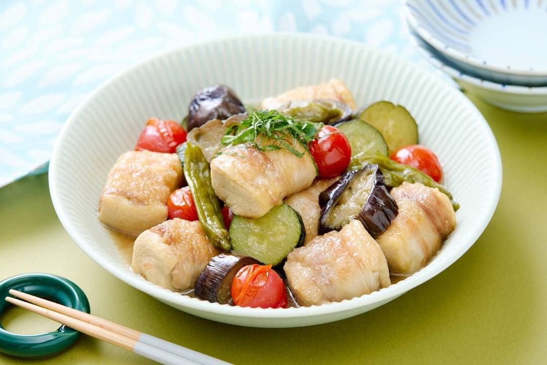 夏野菜と角煮風