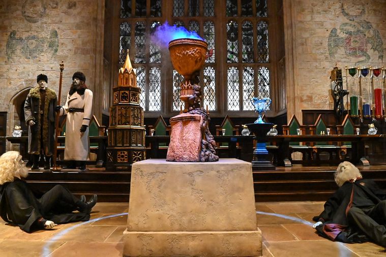 炎のゴブレットの展示のアップ