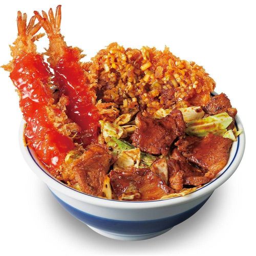 かつや新作「中華ざんまい丼」が登場！海老チリ・回鍋肉・油淋鶏が一度に味わえる
