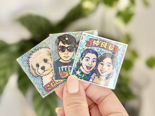 SNSで大バズり中ビックリマンチョコ風シールの作り方。プリントやアレンジ方法も