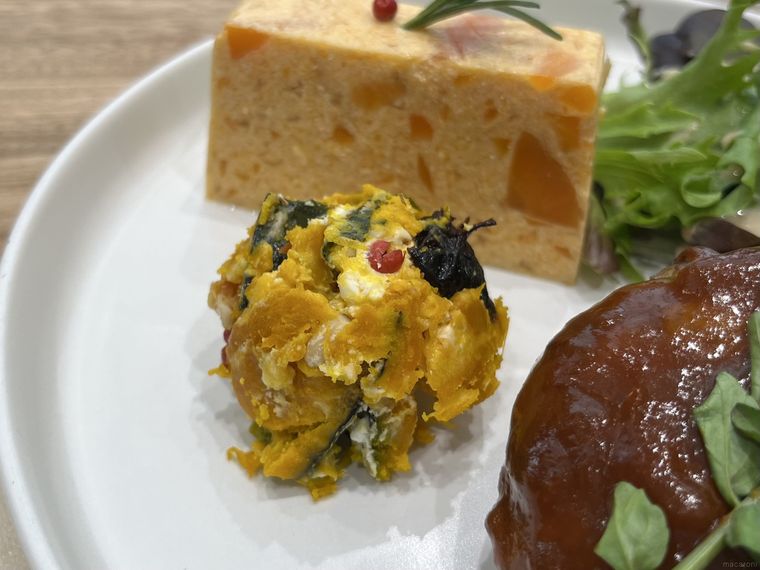 北海道産かぼちゃのグリルとクリームチーズ