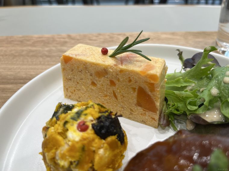 有機人参とお豆腐のテリーヌ風