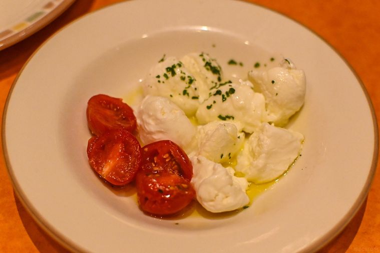 カプレーゼのアップ