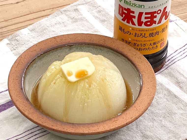 丸ごと新玉ねぎのバタぽんと味ぽん