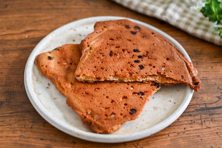 半分に割ったクロッキーのアップ