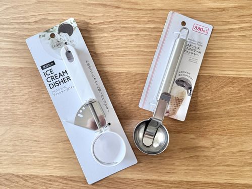 2025年最新100均で買えるアイスクリームディッシャー2種をレポダイソー・セリア・キャンドゥ