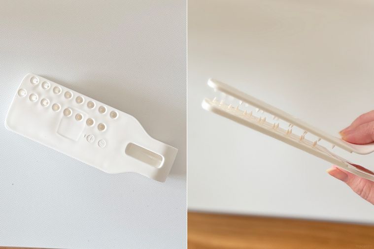 ダイソー穴あけ海苔パンチの全体と側面