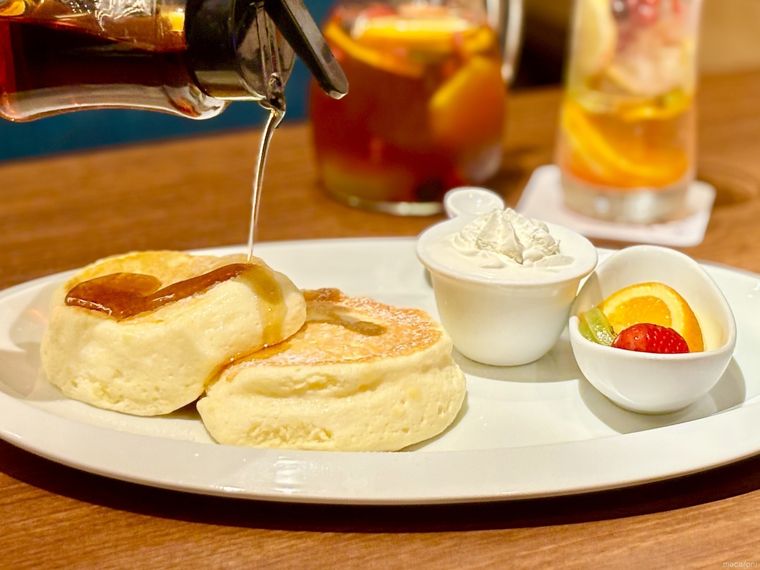 むさしの森珈琲のフルーツMIX パンケーキ