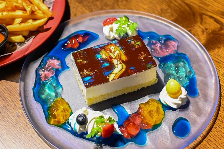 ステンドグラスケーキのアップ