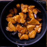 【作り方】鶏胸肉となすの甘酢炒め