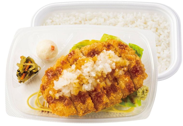 弁当タイプの爽やかとんかつ