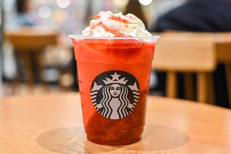 フラペチーノを正面から