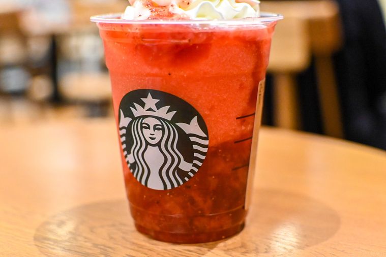 フラペチーノの中身のアップ