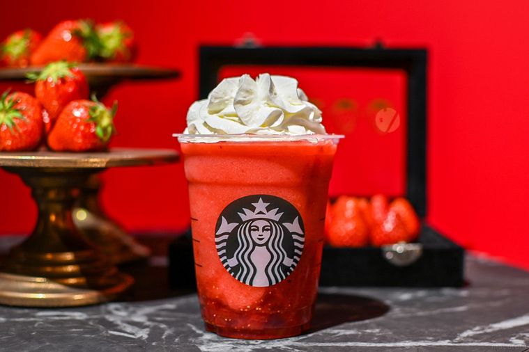 フラペチーノを正面から