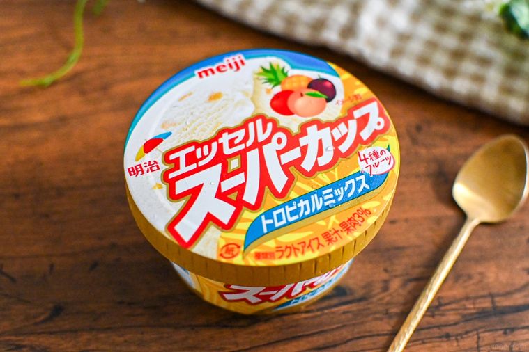 アイスのパッケージのアップ