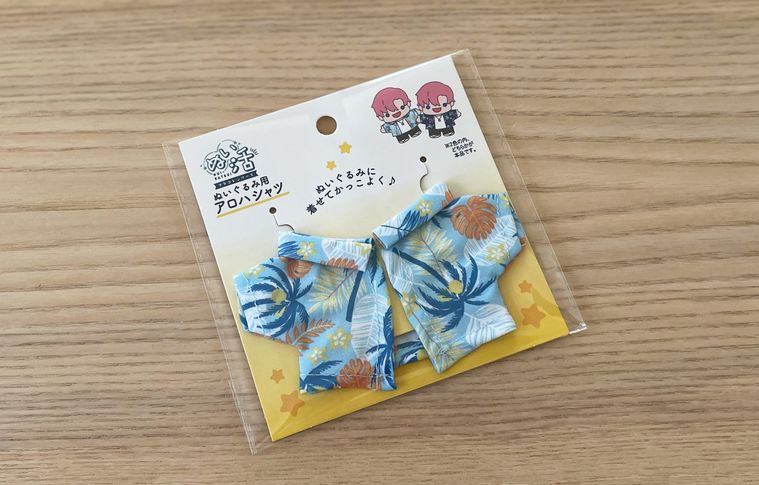 セリアで購入したぬい用アロハシャツ