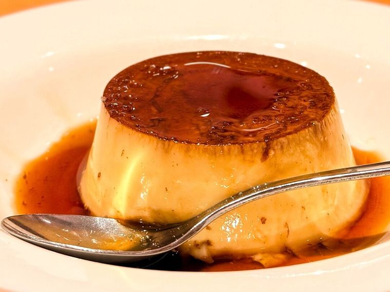 シチリア産海塩がかかったイタリアンプリン