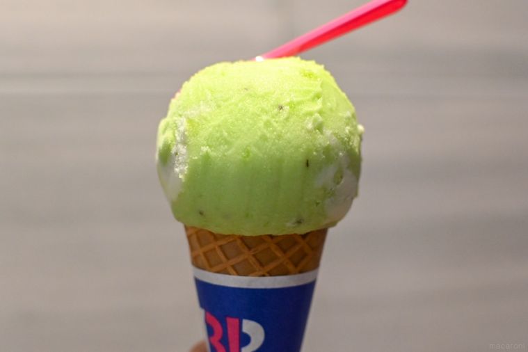 アイスのアップ