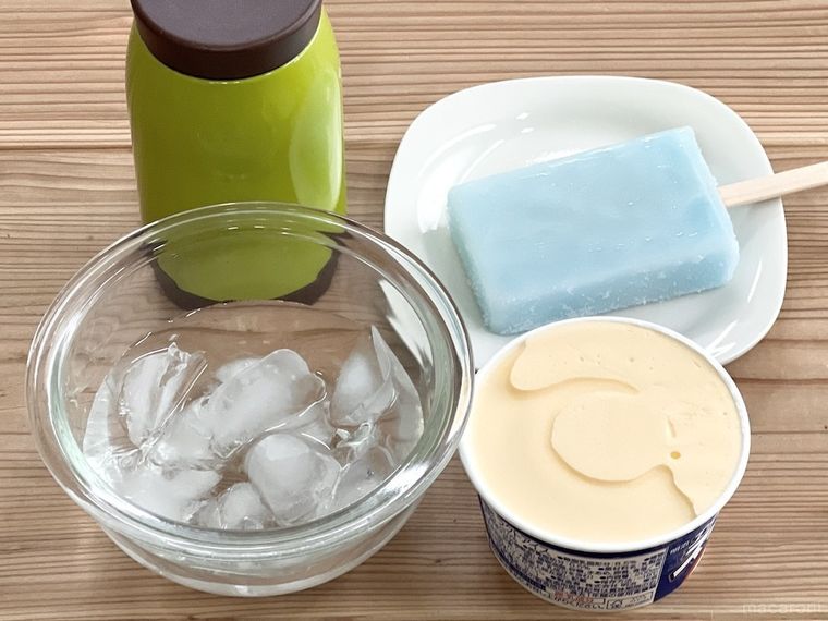 スープジャー、氷水、アイス