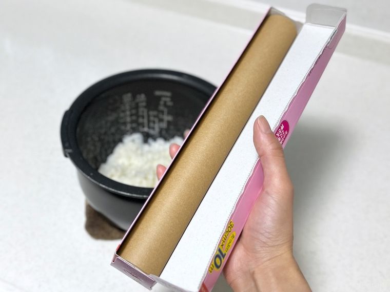 ごはんとクッキングシート