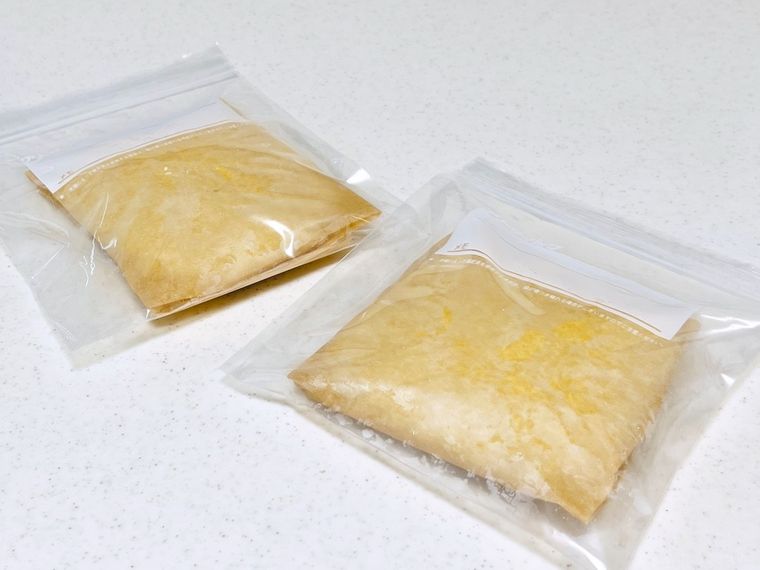 クッキングシートで包んだごはん