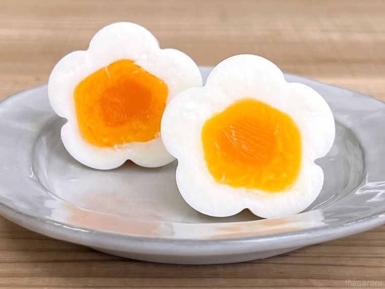 花型のゆで卵