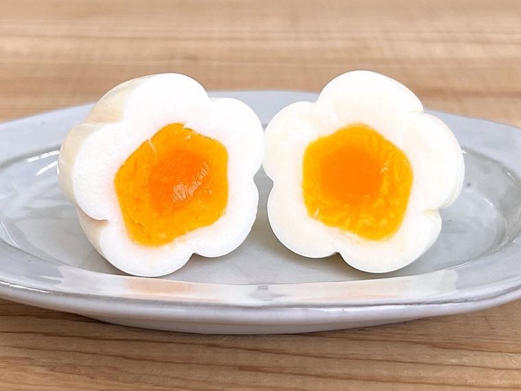 花型のゆで卵