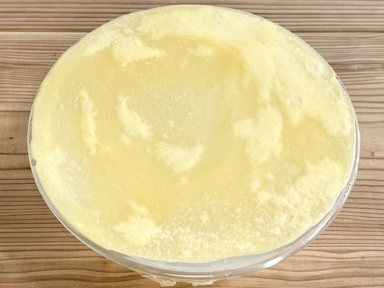 電子レンジで作ったクレープ生地