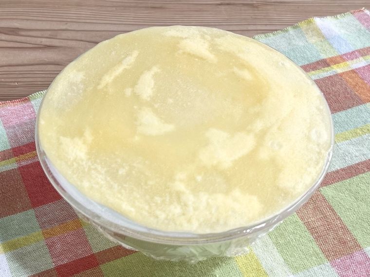 電子レンジで作ったクレープ生地