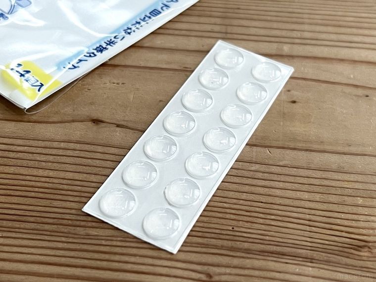 ダイソーのクッションゴム 透明