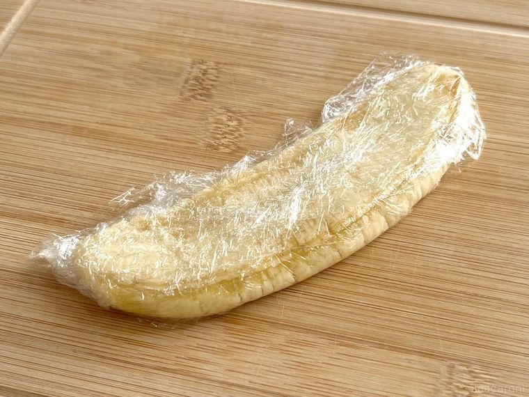 バナナをつぶした様子