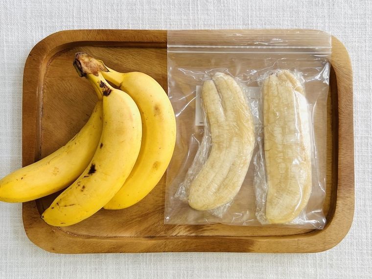 バナナとつぶしたバナナ