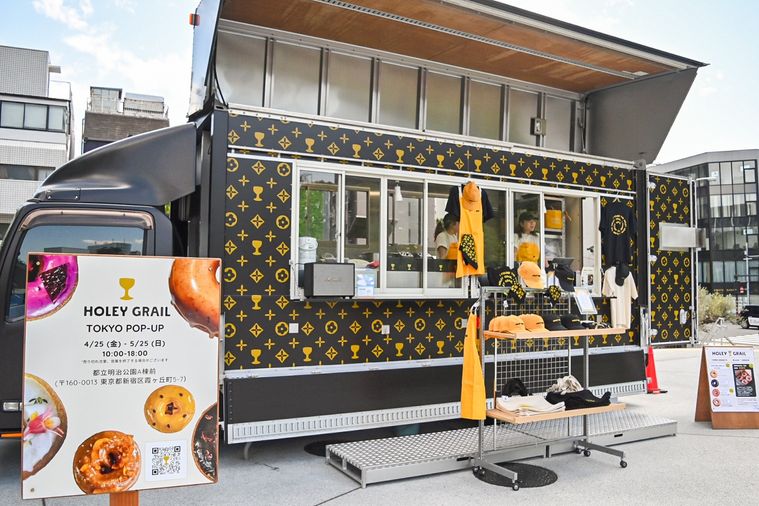 フードトラックのアップ