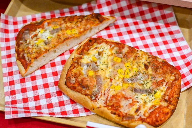 ピザパンのアップ