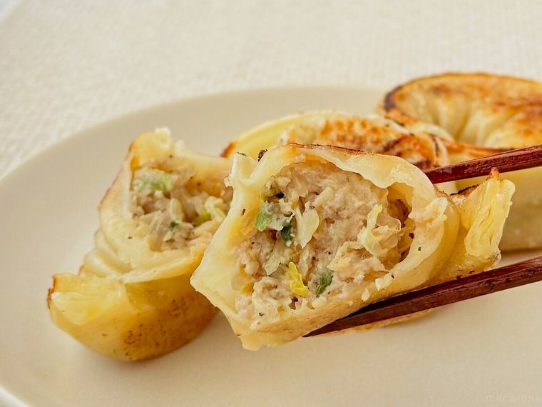 マンドゥ韓国ジャンボ肉餃子の断面