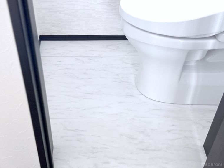 トイレマットを撤去した様子