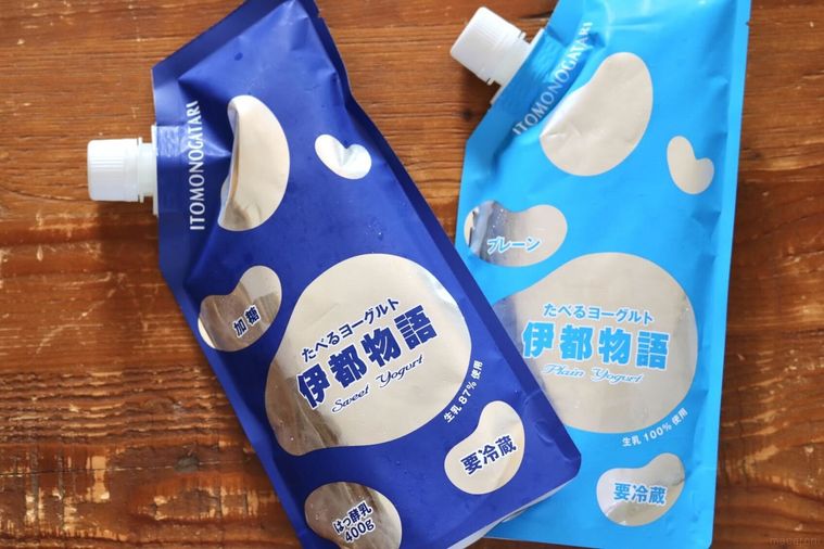 伊都物語 たべるヨーグルトのプレーンと微糖