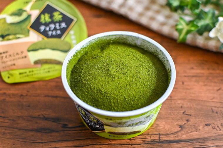 抹茶アイスのアップ
