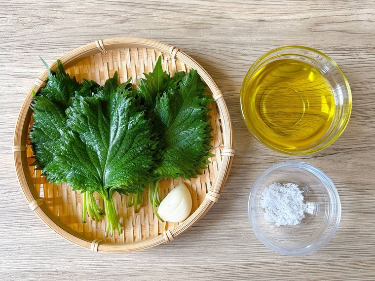 大葉のジェノベーゼ風ソースの材料