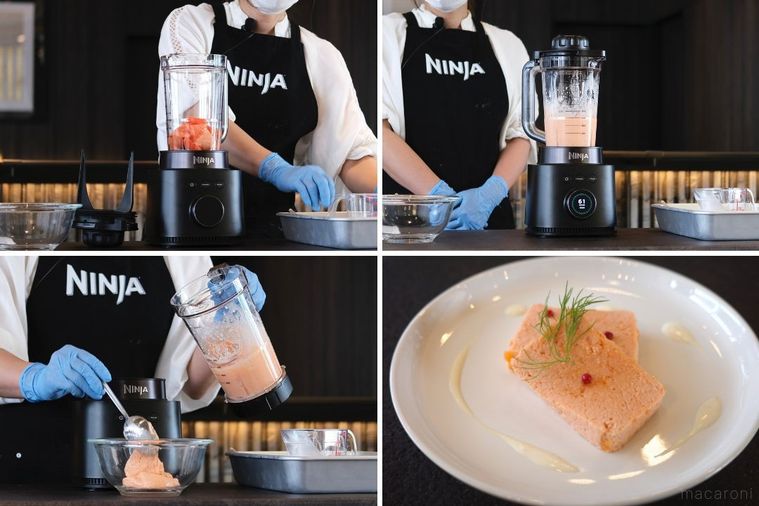 サーモンのテリーヌの調理工程